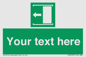 SV5230: Custom Slide to Open Sign