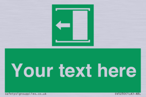 SV5230: Custom Slide to Open Sign