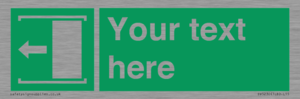 SV5230: Custom Slide to Open Sign
