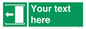SV5230: Custom Slide to Open Sign