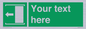 SV5230: Custom Slide to Open Sign