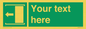 SV5230: Custom Slide to Open Sign