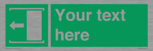 SV5230: Custom Slide to Open Sign