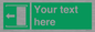 SV5230: Custom Slide to Open Sign