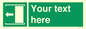 SV5230: Custom Slide to Open Sign