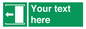 SV5230: Custom Slide to Open Sign
