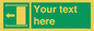 SV5230: Custom Slide to Open Sign