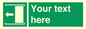 SV5230: Custom Slide to Open Sign