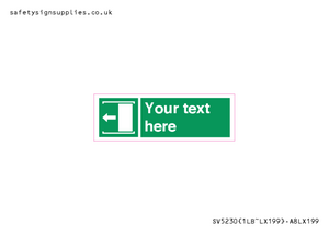 SV5230: Custom Slide to Open Sign