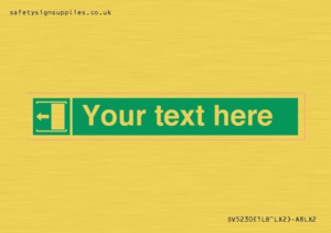 SV5230: Custom Slide to Open Sign