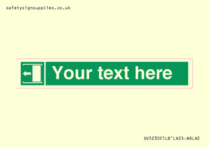 SV5230: Custom Slide to Open Sign