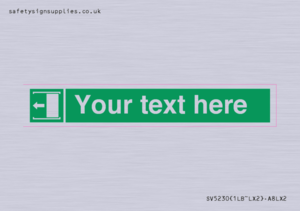 SV5230: Custom Slide to Open Sign