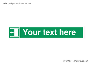 SV5230: Custom Slide to Open Sign