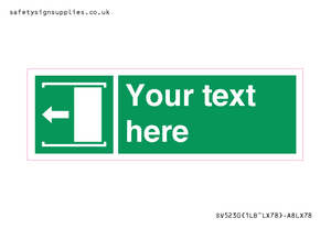 SV5230: Custom Slide to Open Sign