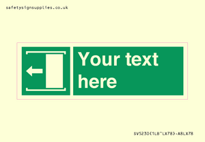 SV5230: Custom Slide to Open Sign