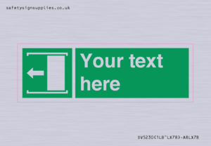 SV5230: Custom Slide to Open Sign