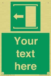 SV5230: Custom Slide to Open Sign