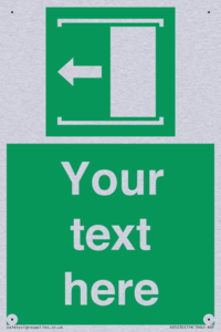 SV5230: Custom Slide to Open Sign