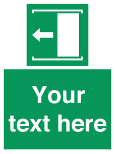SV5230: Custom Slide to Open Sign