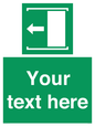 SV5230: Custom Slide to Open Sign