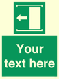 SV5230: Custom Slide to Open Sign