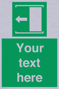SV5230: Custom Slide to Open Sign