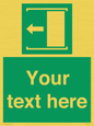 SV5230: Custom Slide to Open Sign