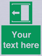 SV5230: Custom Slide to Open Sign