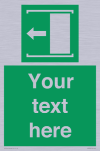 SV5230: Custom Slide to Open Sign