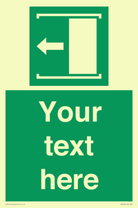 SV5230: Custom Slide to Open Sign