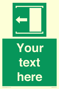 SV5230: Custom Slide to Open Sign
