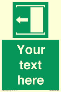 SV5230: Custom Slide to Open Sign