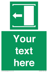 SV5230: Custom Slide to Open Sign