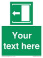 SV5230: Custom Slide to Open Sign