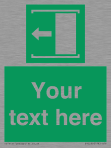 SV5230: Custom Slide to Open Sign