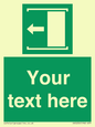 SV5230: Custom Slide to Open Sign