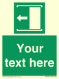 SV5230: Custom Slide to Open Sign
