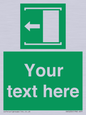 SV5230: Custom Slide to Open Sign