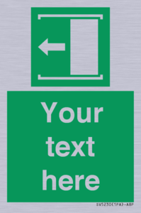 SV5230: Custom Slide to Open Sign