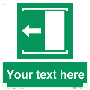 SV5230: Custom Slide to Open Sign