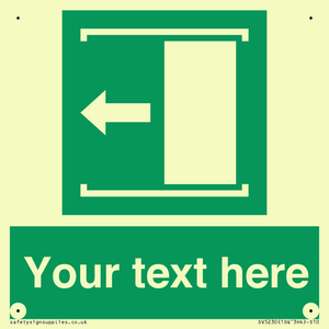 SV5230: Custom Slide to Open Sign