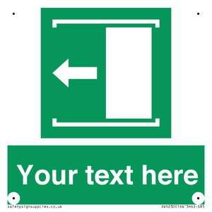 SV5230: Custom Slide to Open Sign