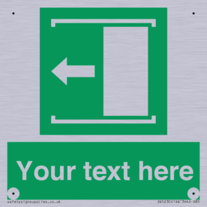 SV5230: Custom Slide to Open Sign