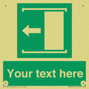 SV5230: Custom Slide to Open Sign