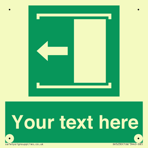 SV5230: Custom Slide to Open Sign