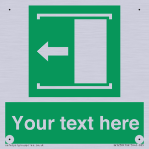 SV5230: Custom Slide to Open Sign