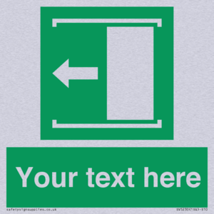 SV5230: Custom Slide to Open Sign