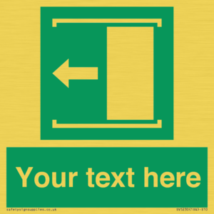 SV5230: Custom Slide to Open Sign