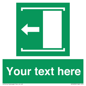 SV5230: Custom Slide to Open Sign