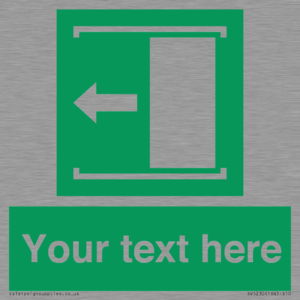 SV5230: Custom Slide to Open Sign